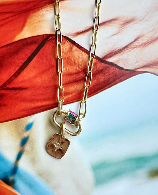 Rainbow Lock Necklace