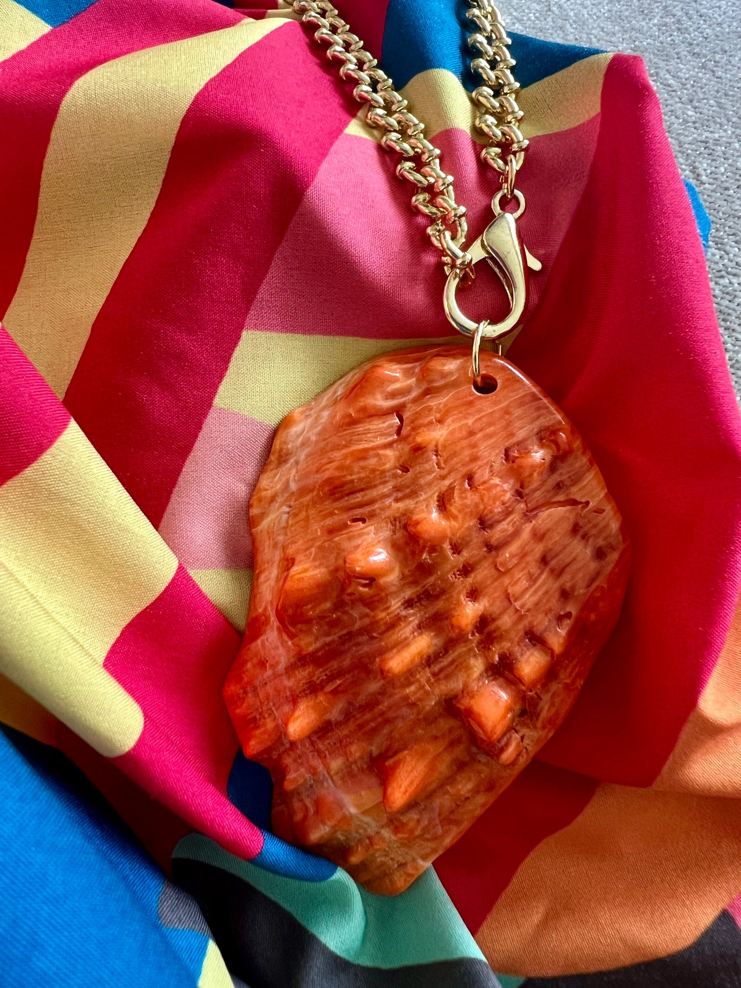 Large Shell Pendant Necklace