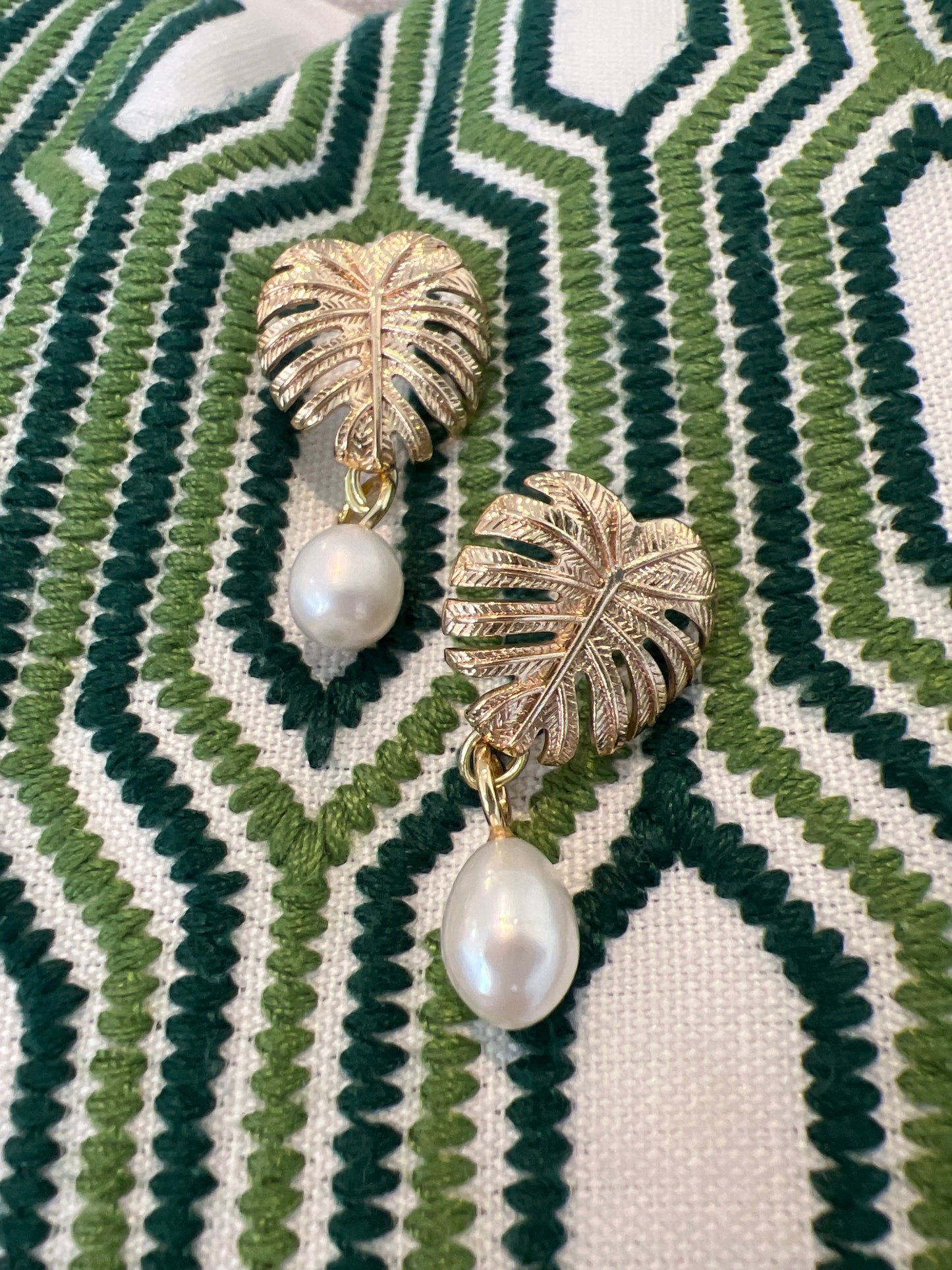 Palm Frond Earrings