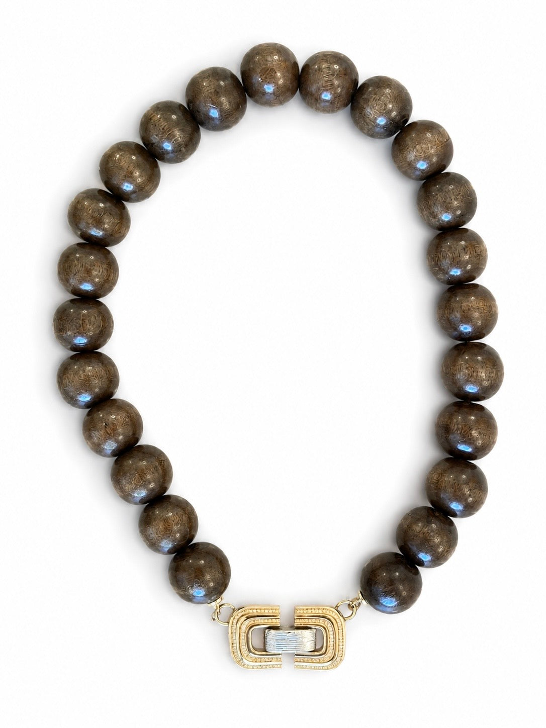Wood Ball Bead Necklace
