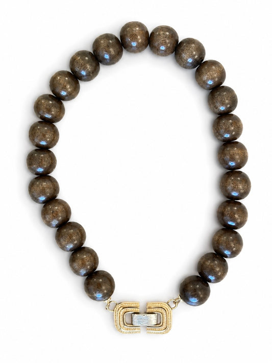 Wood Ball Bead Necklace