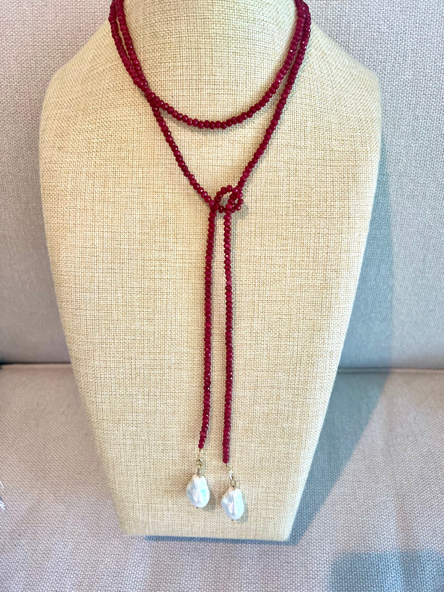 Beaded Wrap Necklace