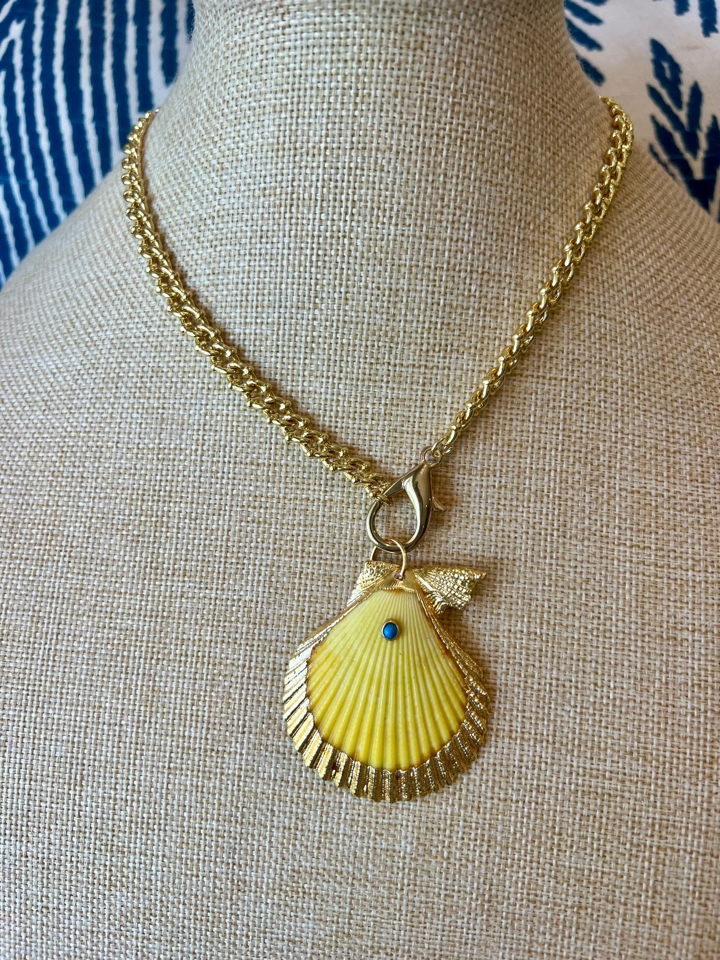 Large Shell Pendant Necklace