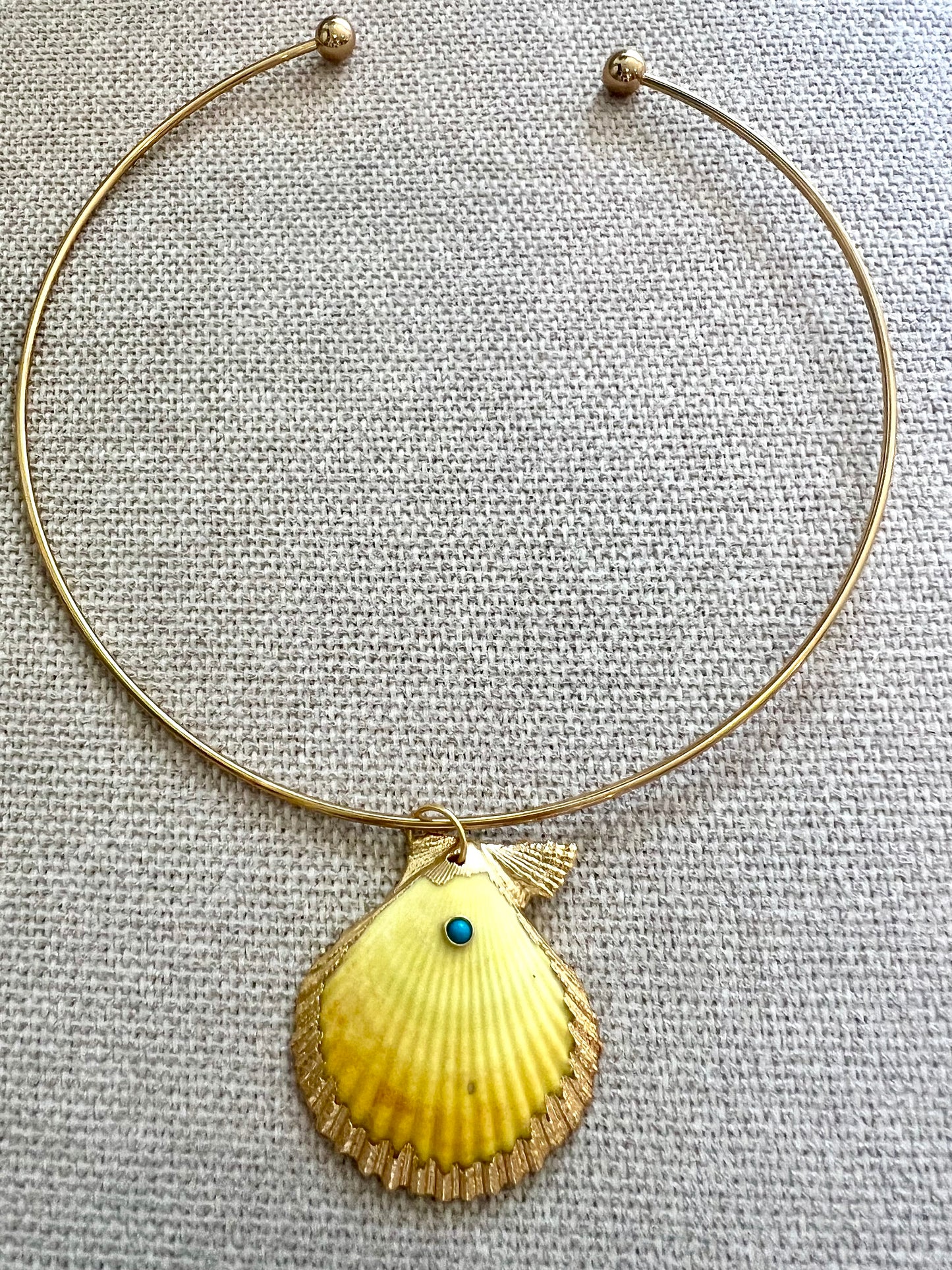 Large Shell Pendant Necklace