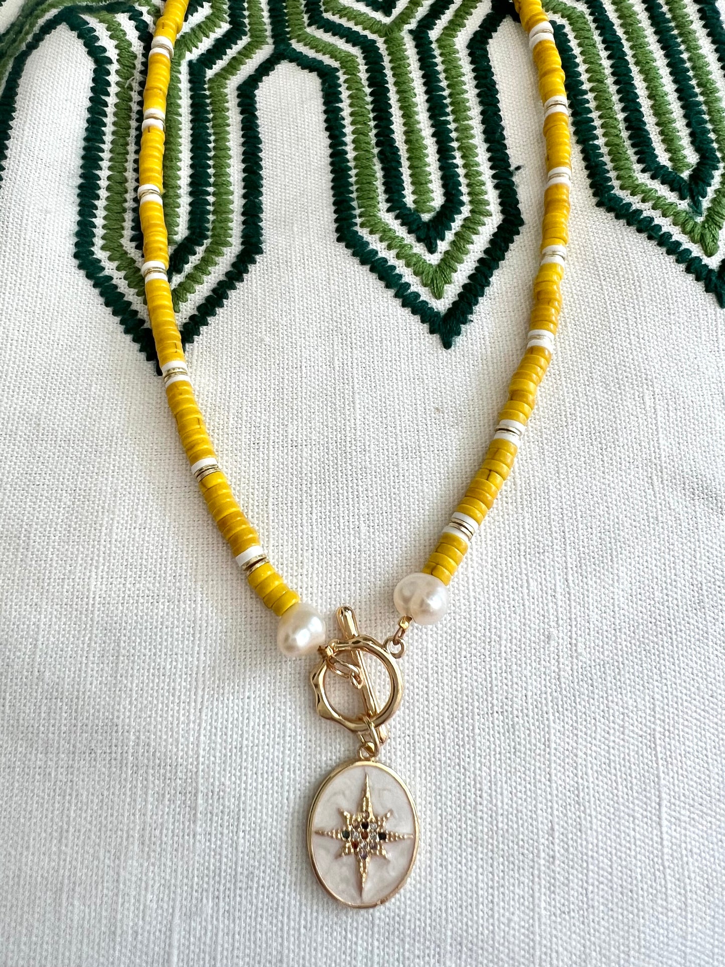 Yellow Bead Necklace