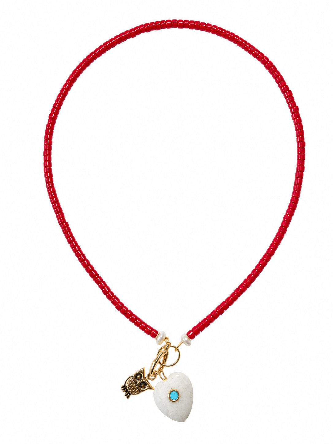 Sorority Bead Necklace With Pendants