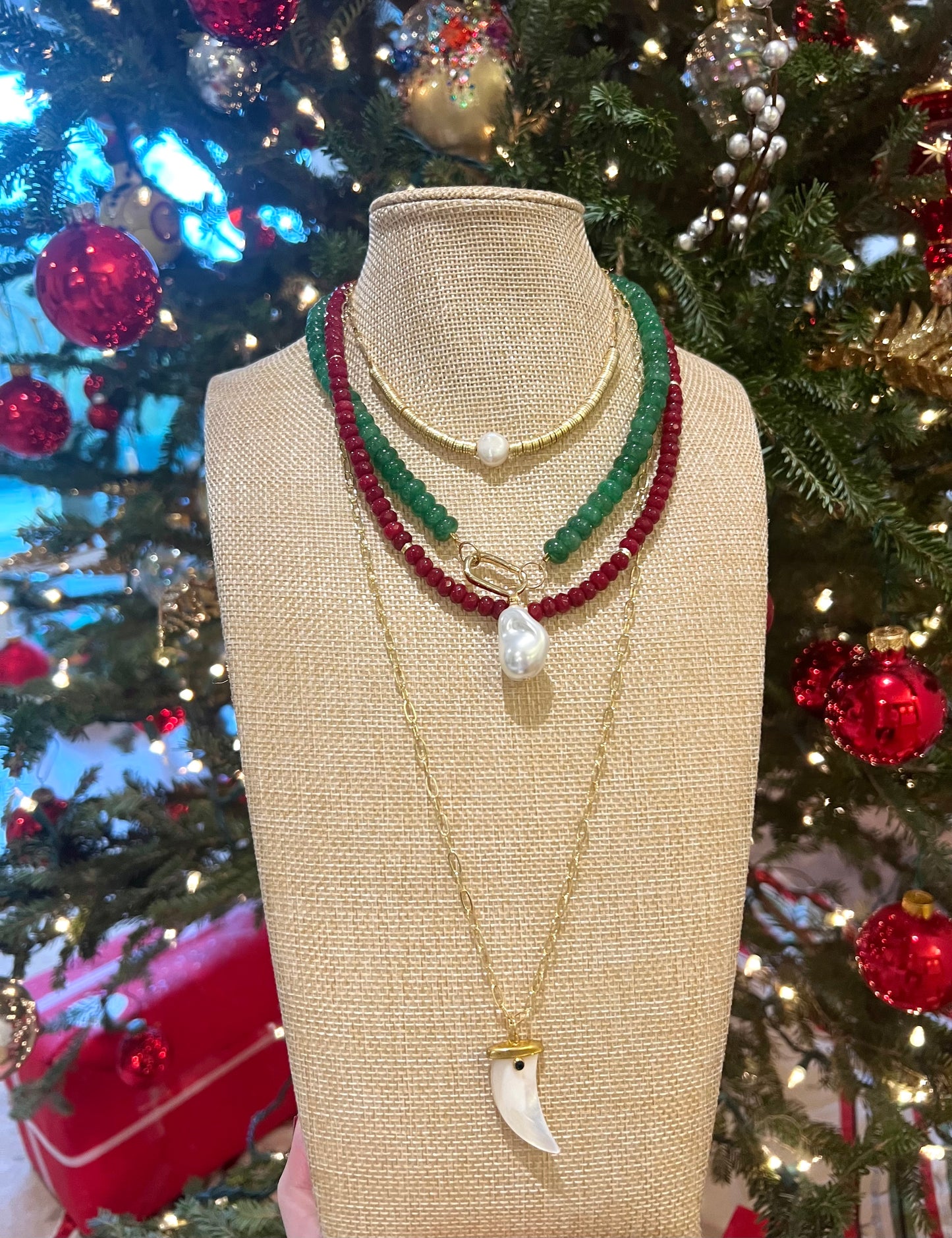 Cranberry Faceted Bead