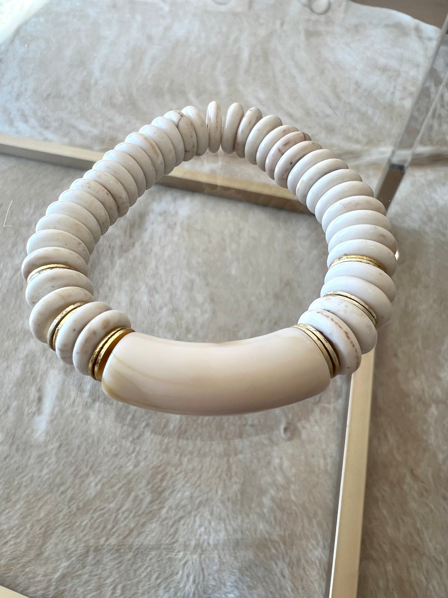 Lucite Tube Bracelet