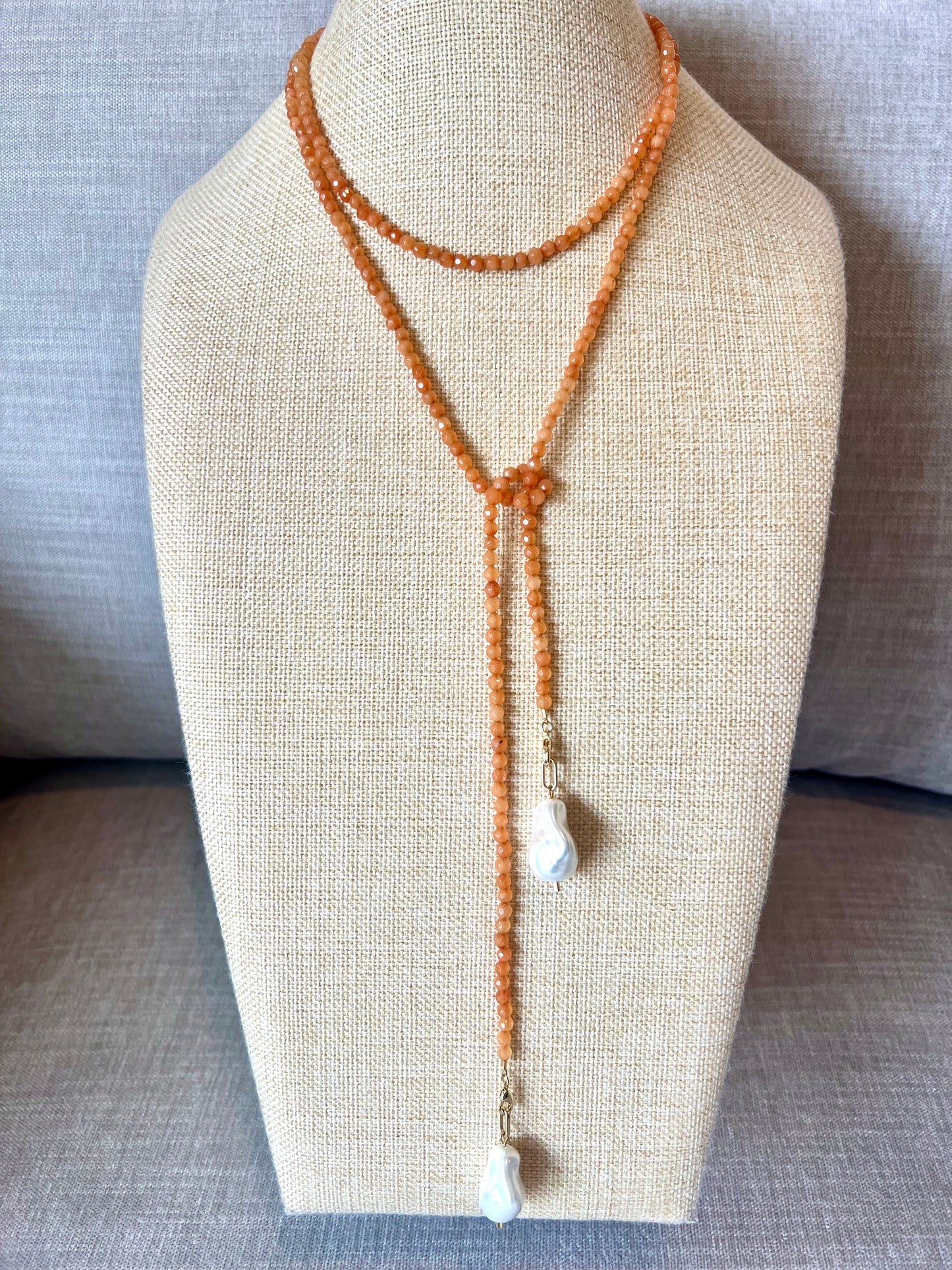 Beaded Wrap Necklace