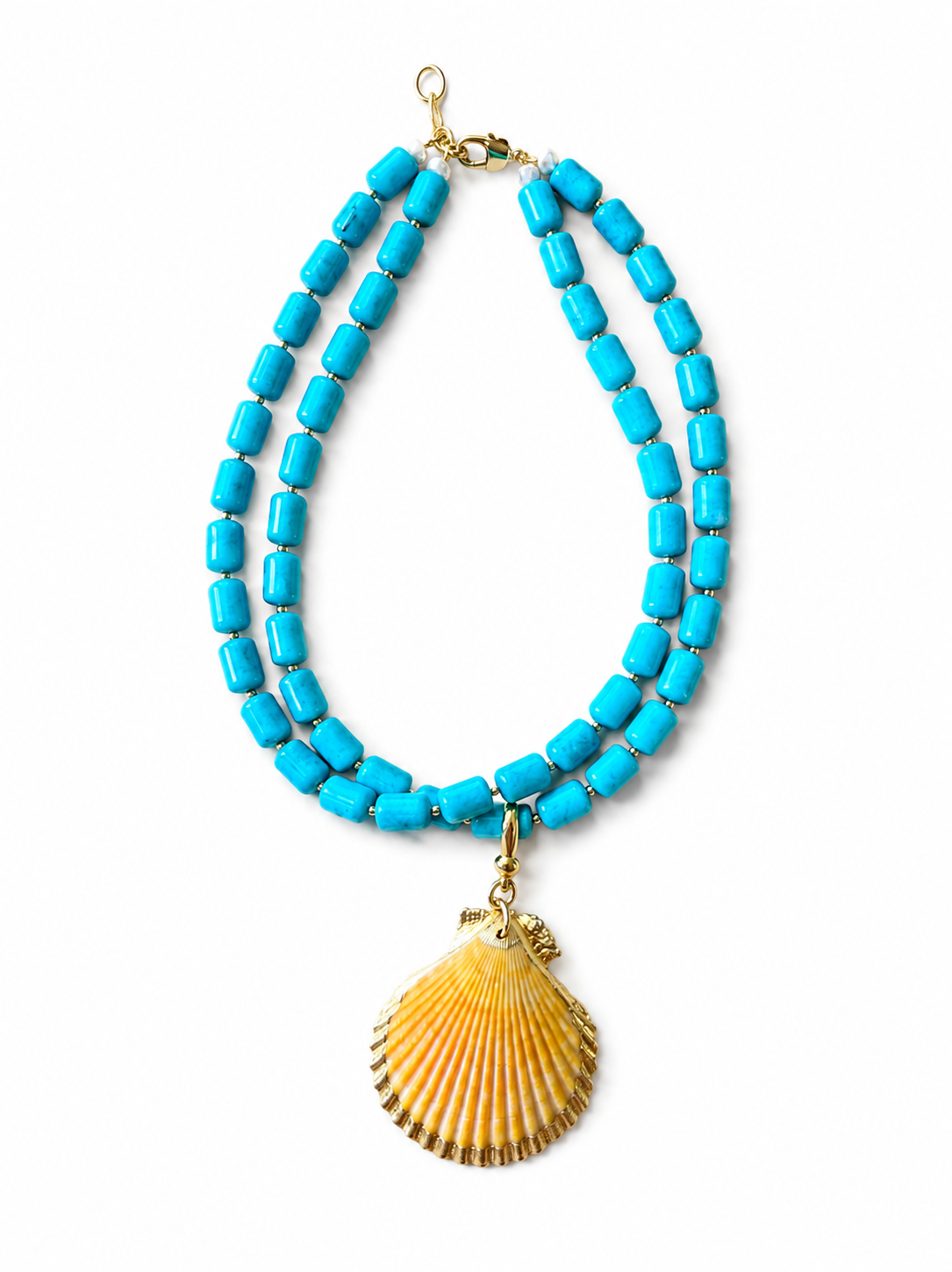 Turquoise Barrel Yellow Shell
