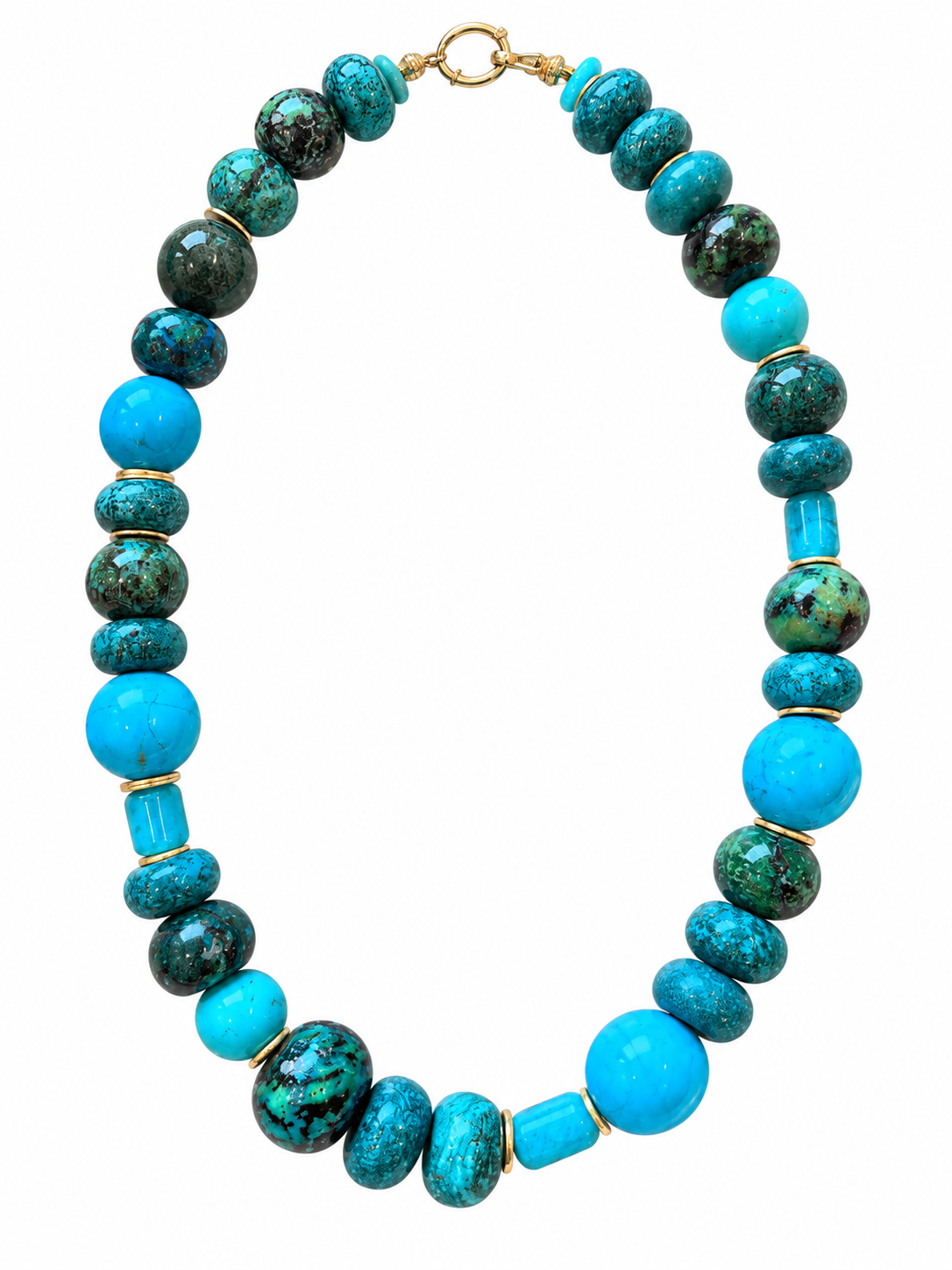 Turquoise Mixed Gem Statement Necklace