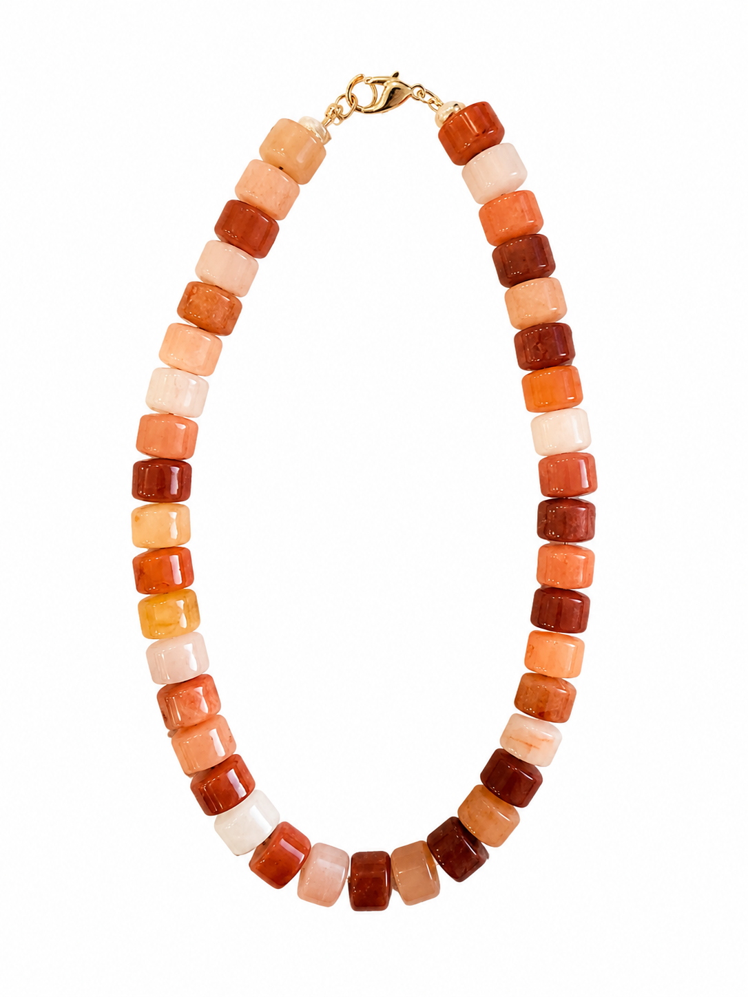 Rojo Agate Bead Necklace