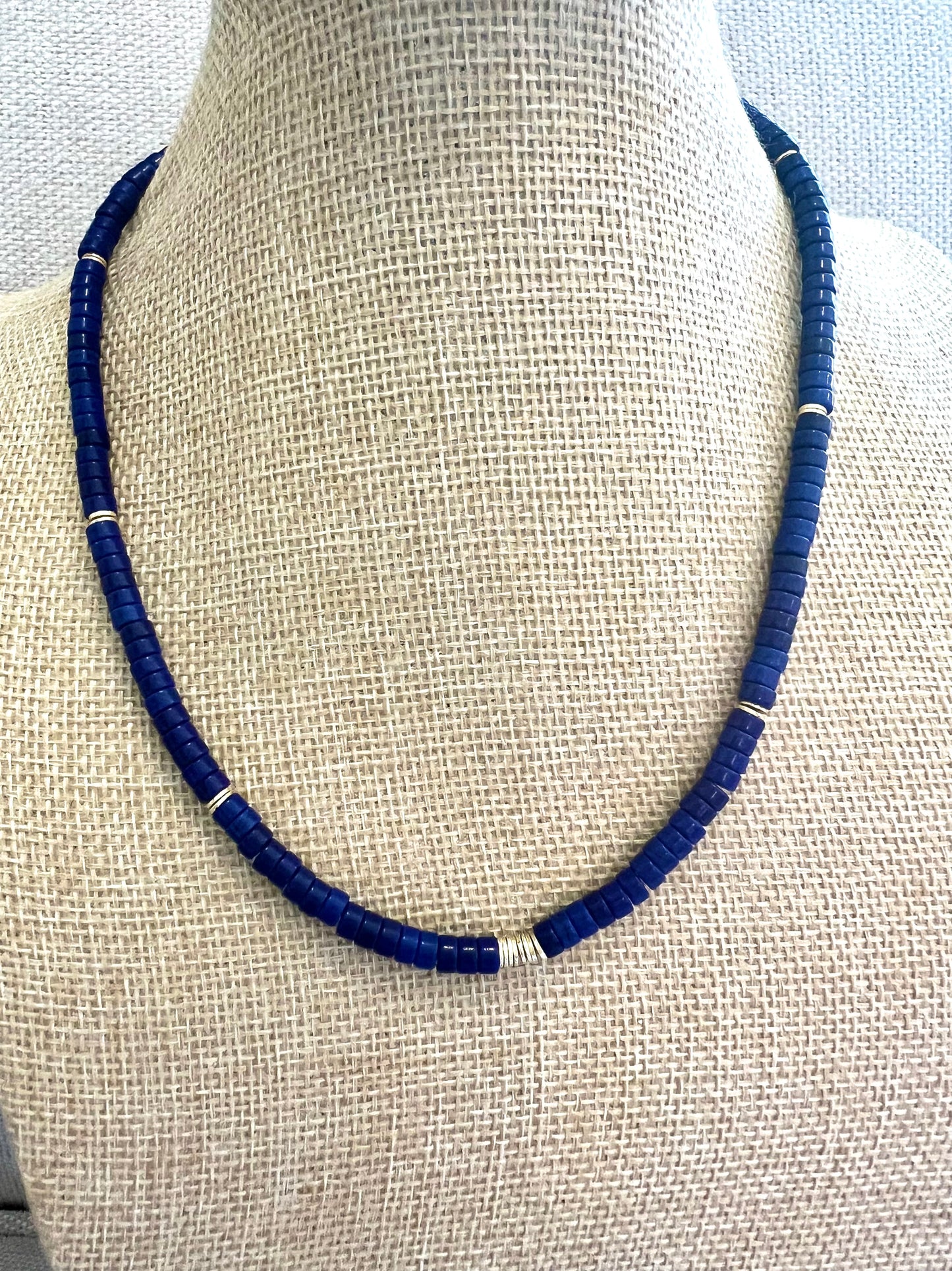 Magnesite and Gold Necklace