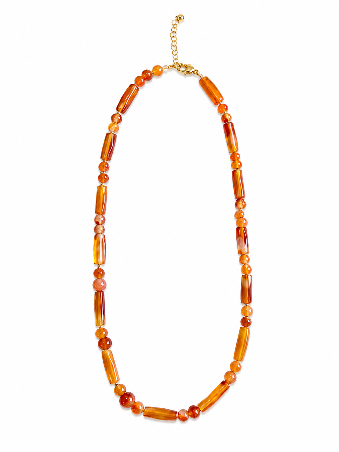 Mixed Carnelian Bead Necklace