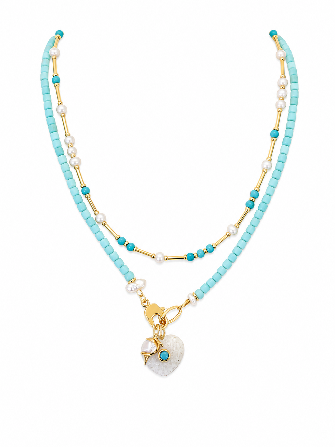 Sorority Bead Necklace With Pendants