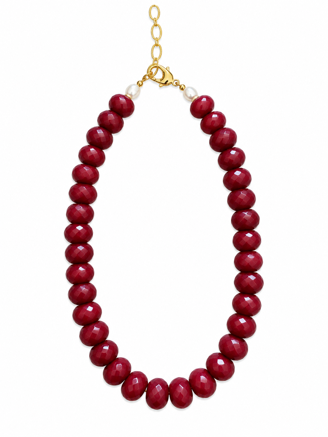 Wine Bead Necklace