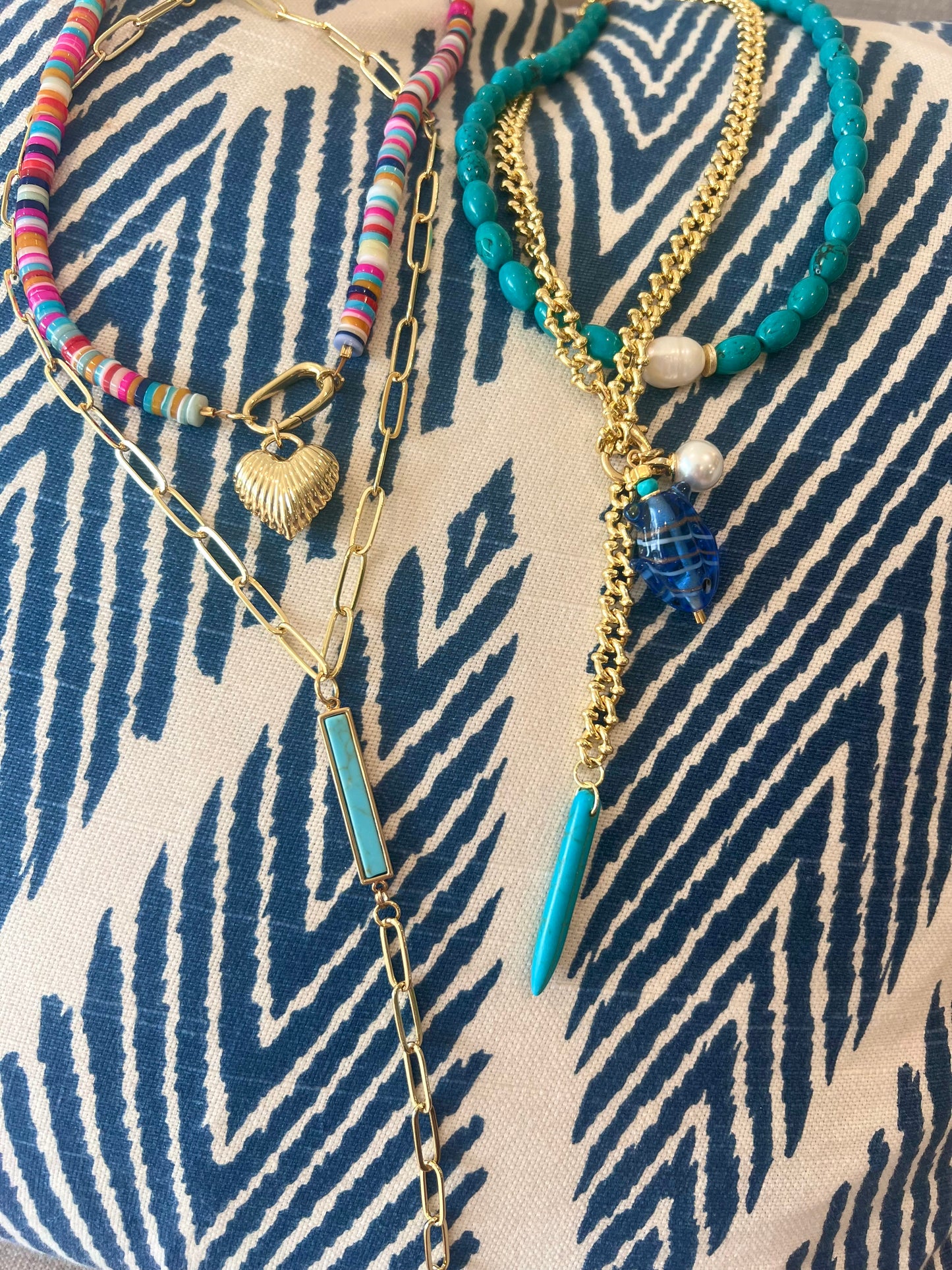 Rainbow Troca Shell Necklace