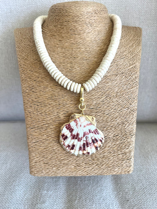 Large Shell Pendant Necklace