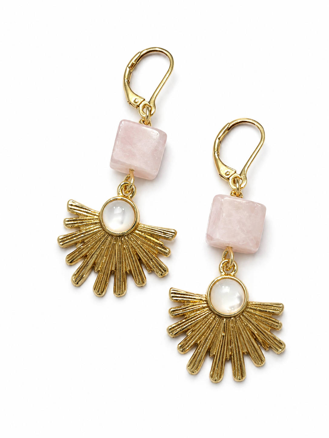 Shell pearl Burst earrings