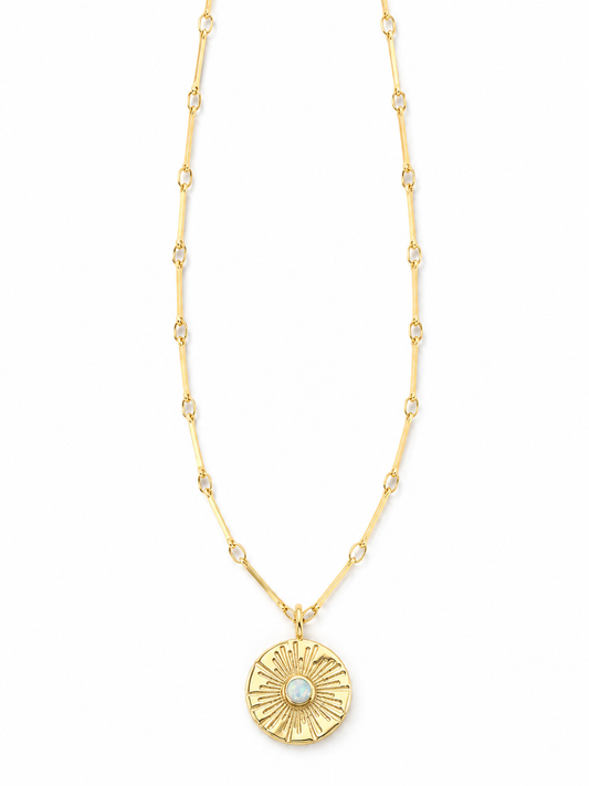 Opal Pendant Necklace