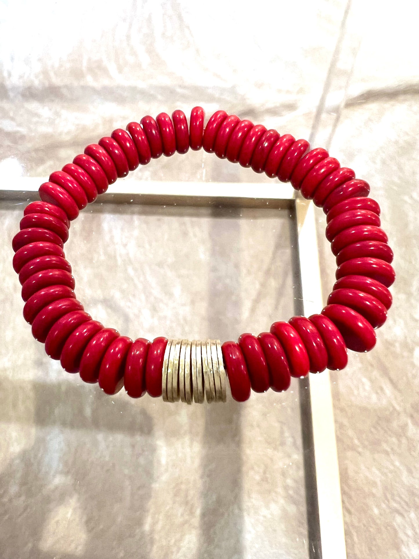 Magnesite Bead Bracelet