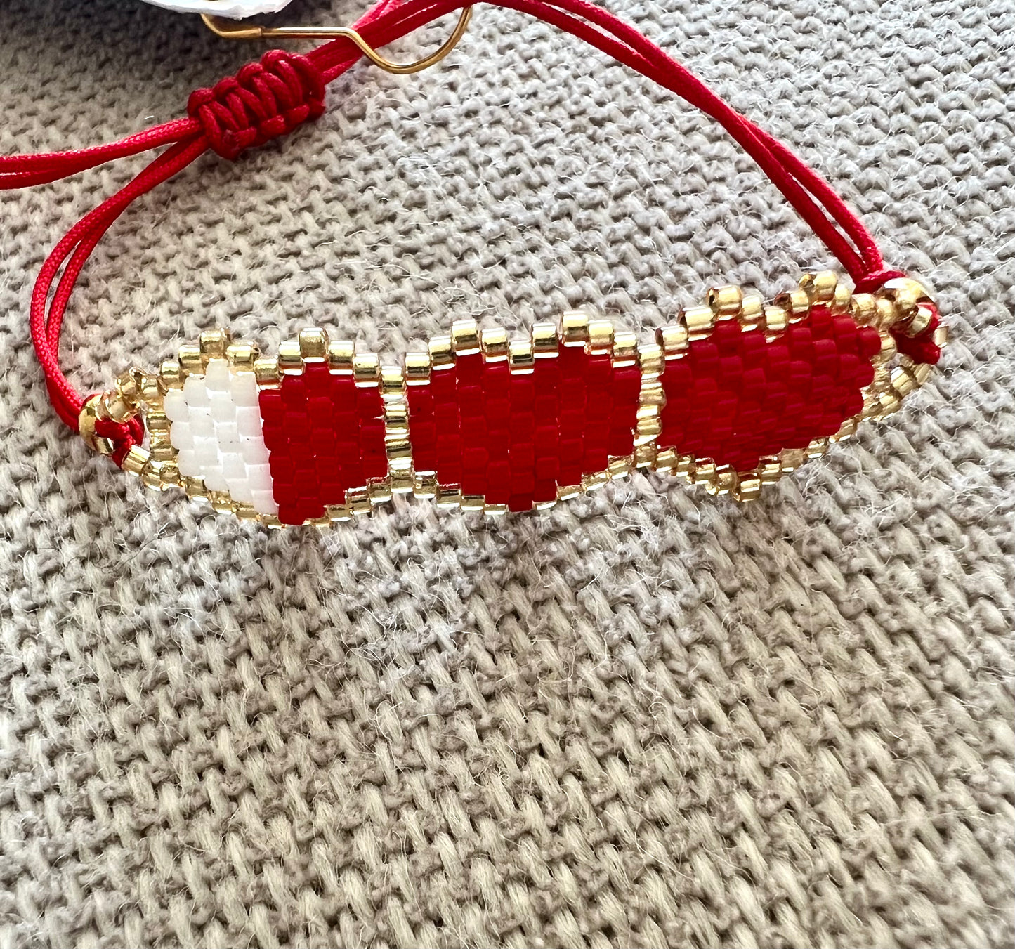 Beaded Heart Bracelet