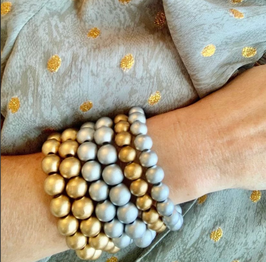 Metallic Ball Bracelets