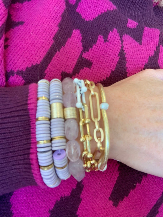 Lavender Agate Bracelet