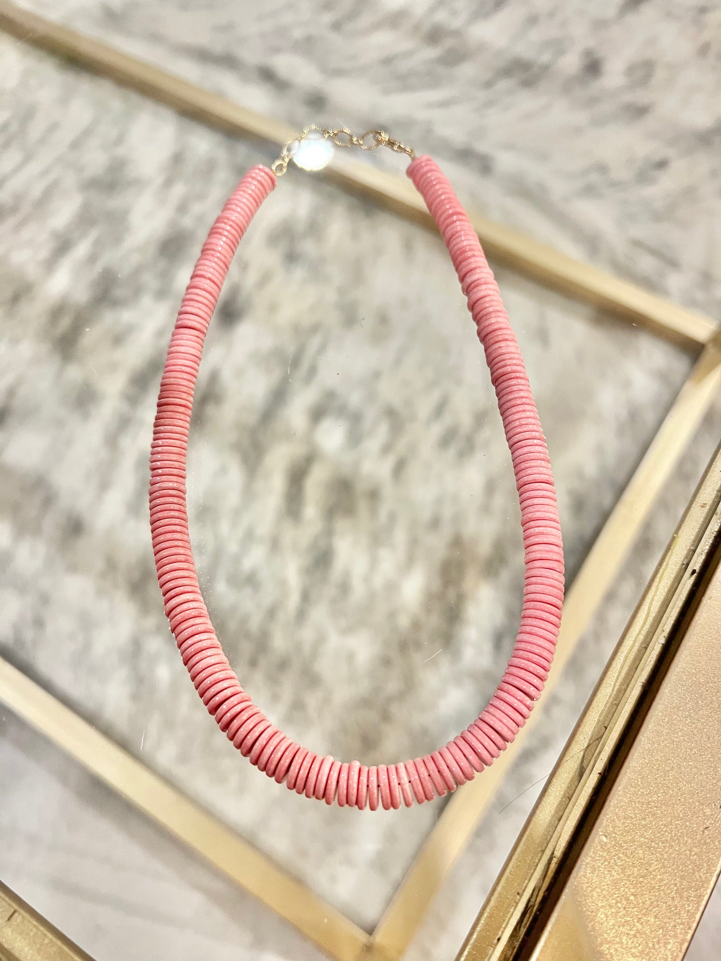 Pink Agate Necklace