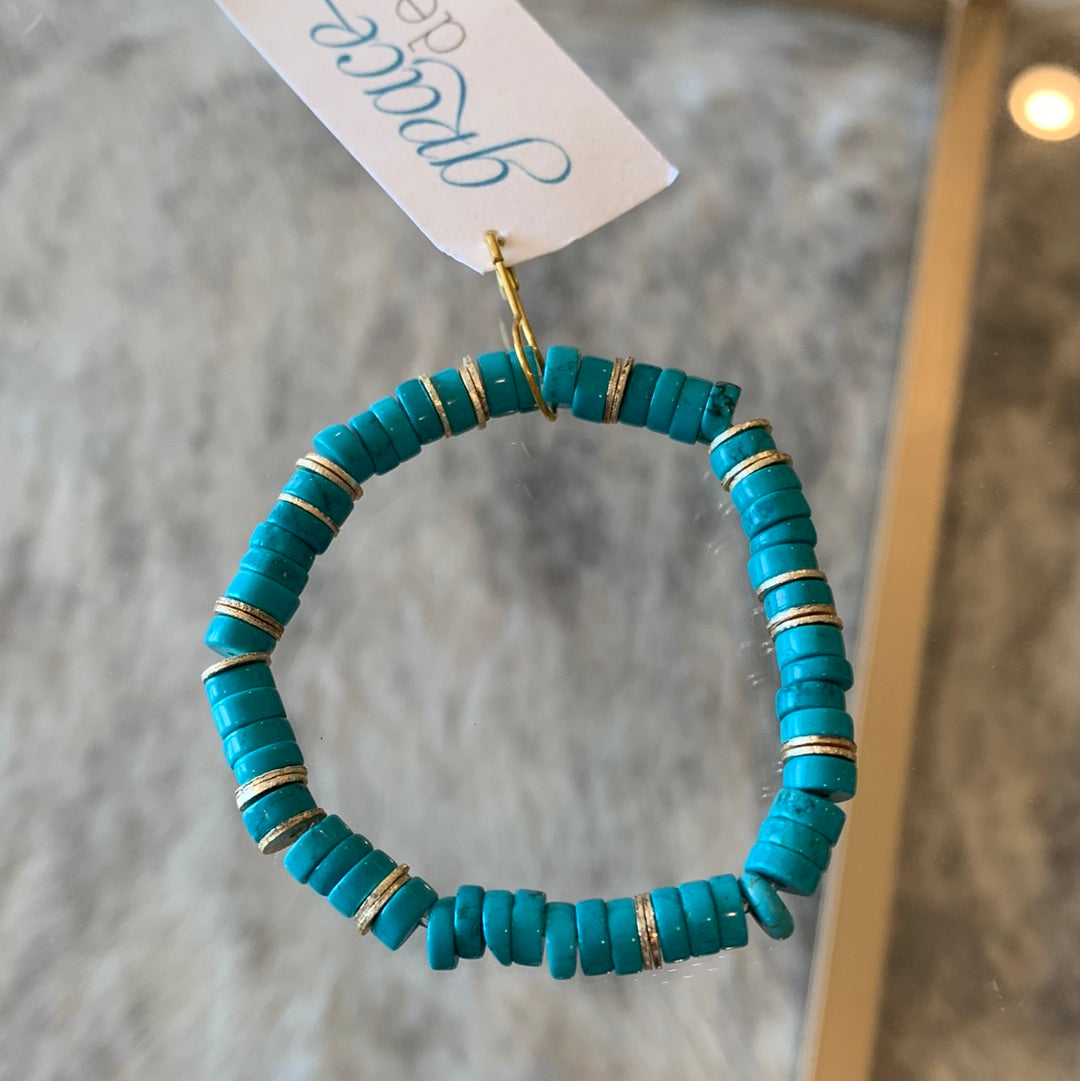 Turquoise Heishi Bracelet