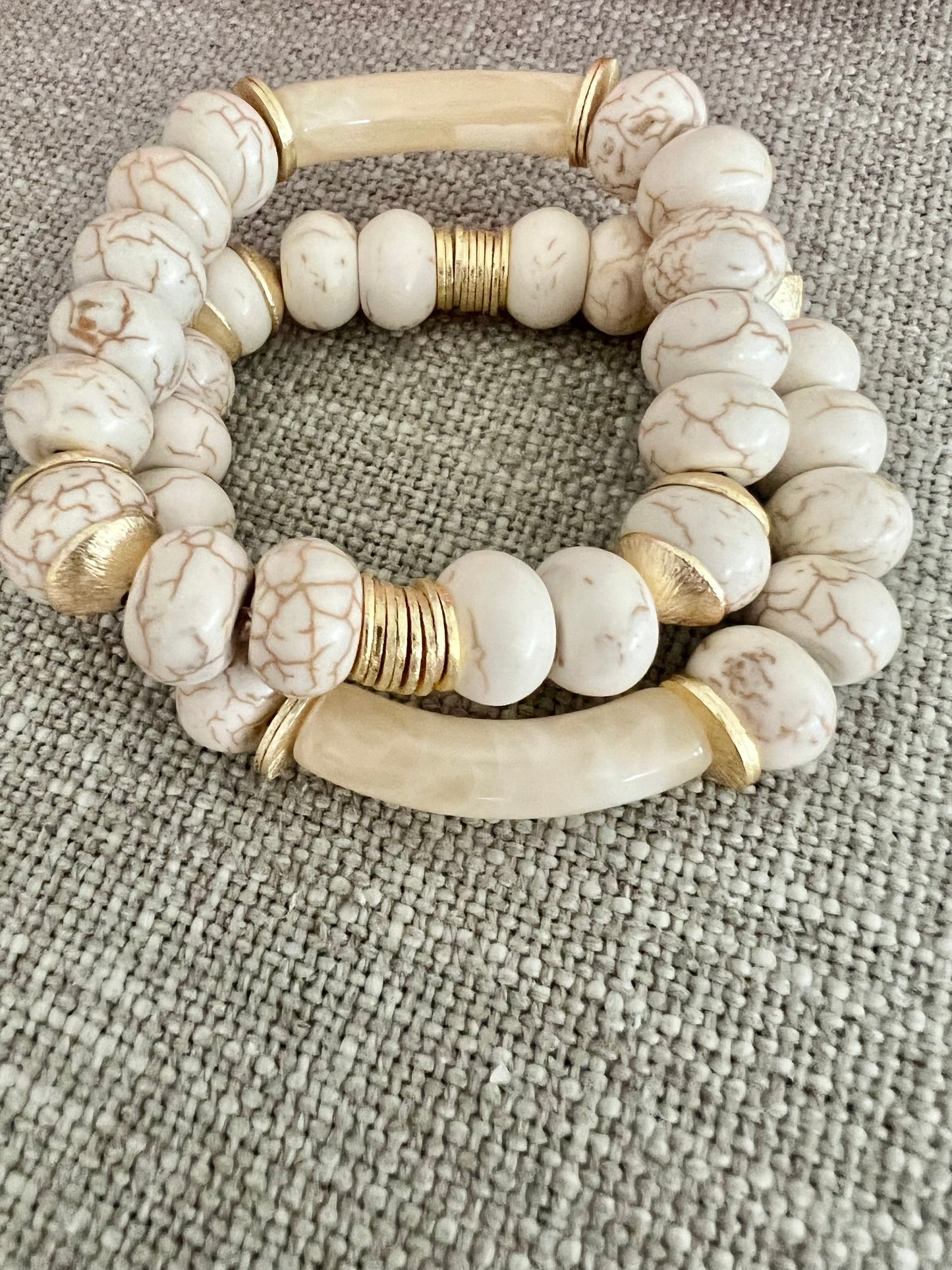 Magnesite Acrylic Bracelet