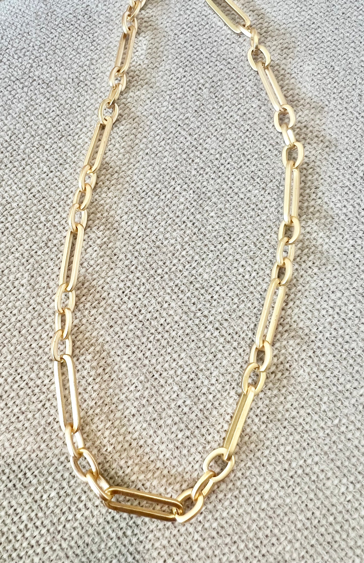 Matte Paperclip Necklace