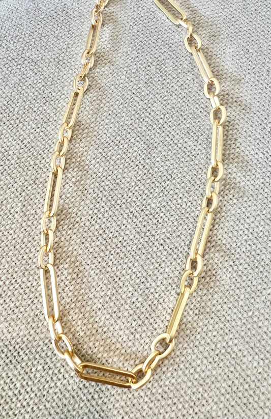 Matte Paperclip Necklace