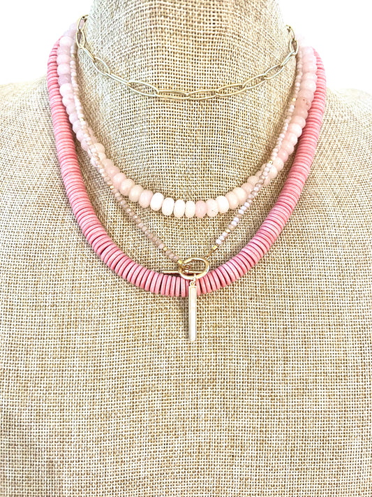 Pale Pink Necklace