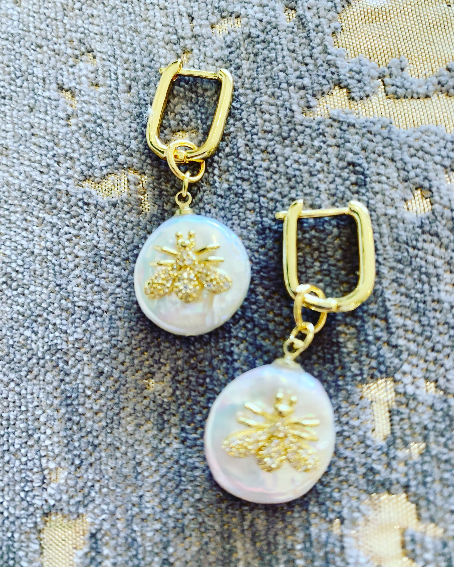 Pearl Bee earrings