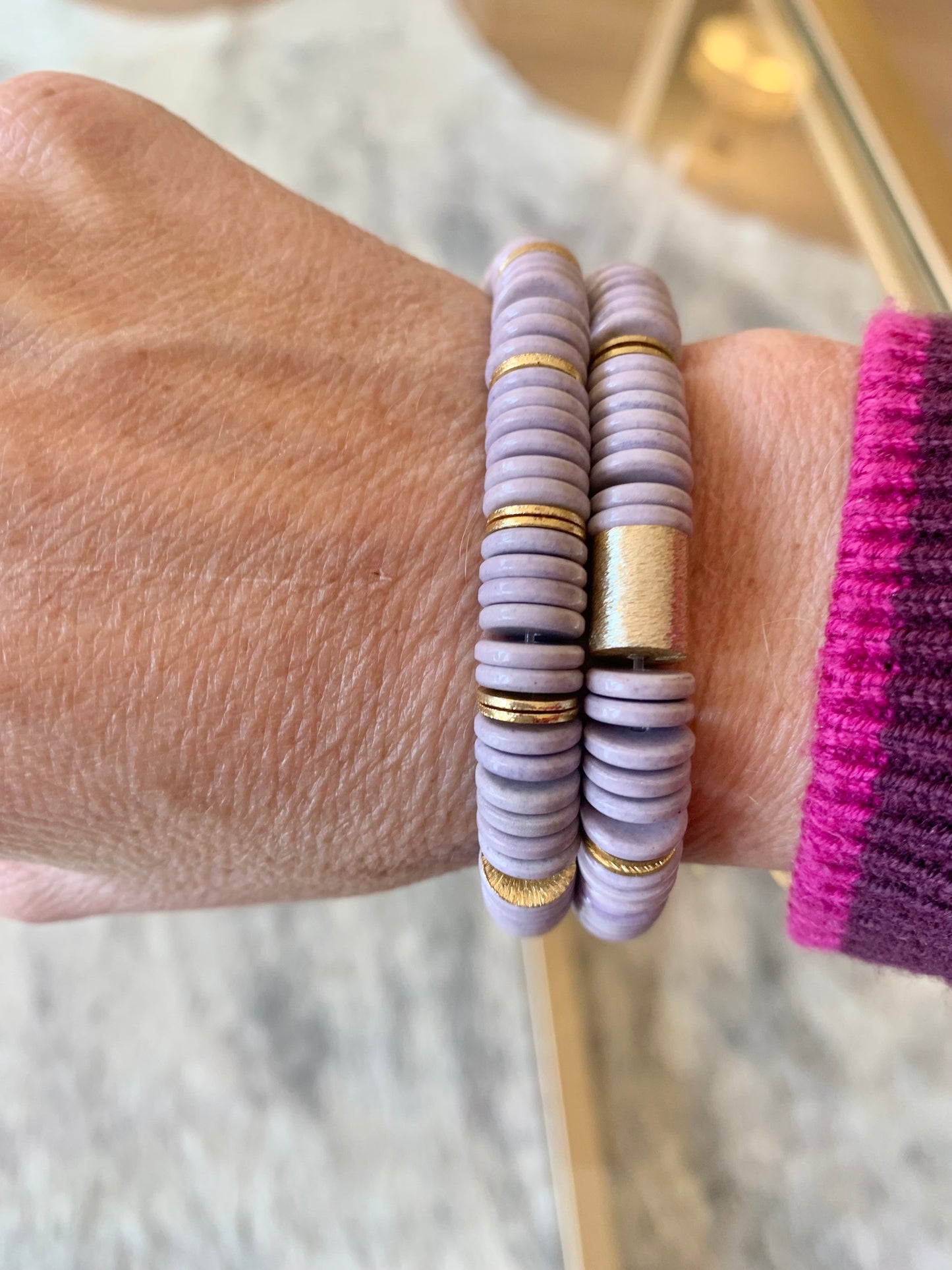 Lavender Agate Bracelet
